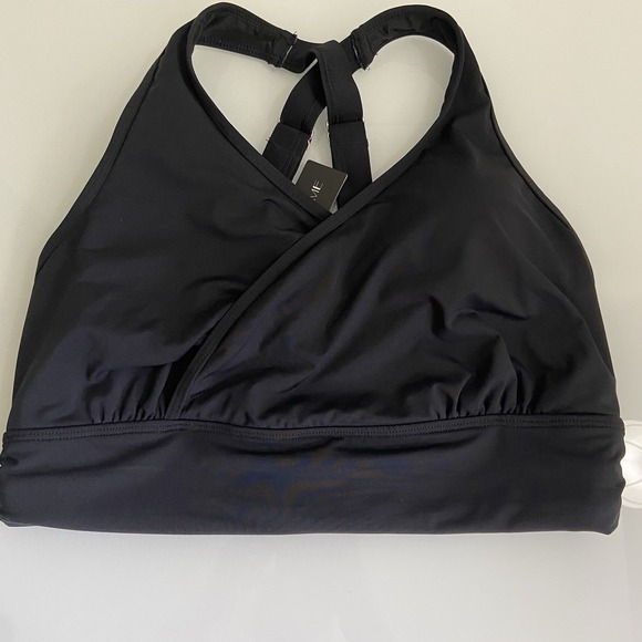 Tempt Me Other - Tempt Me Women's Criss Cross Back Black Bikini Top Size 12W Adjustable Strap NEW